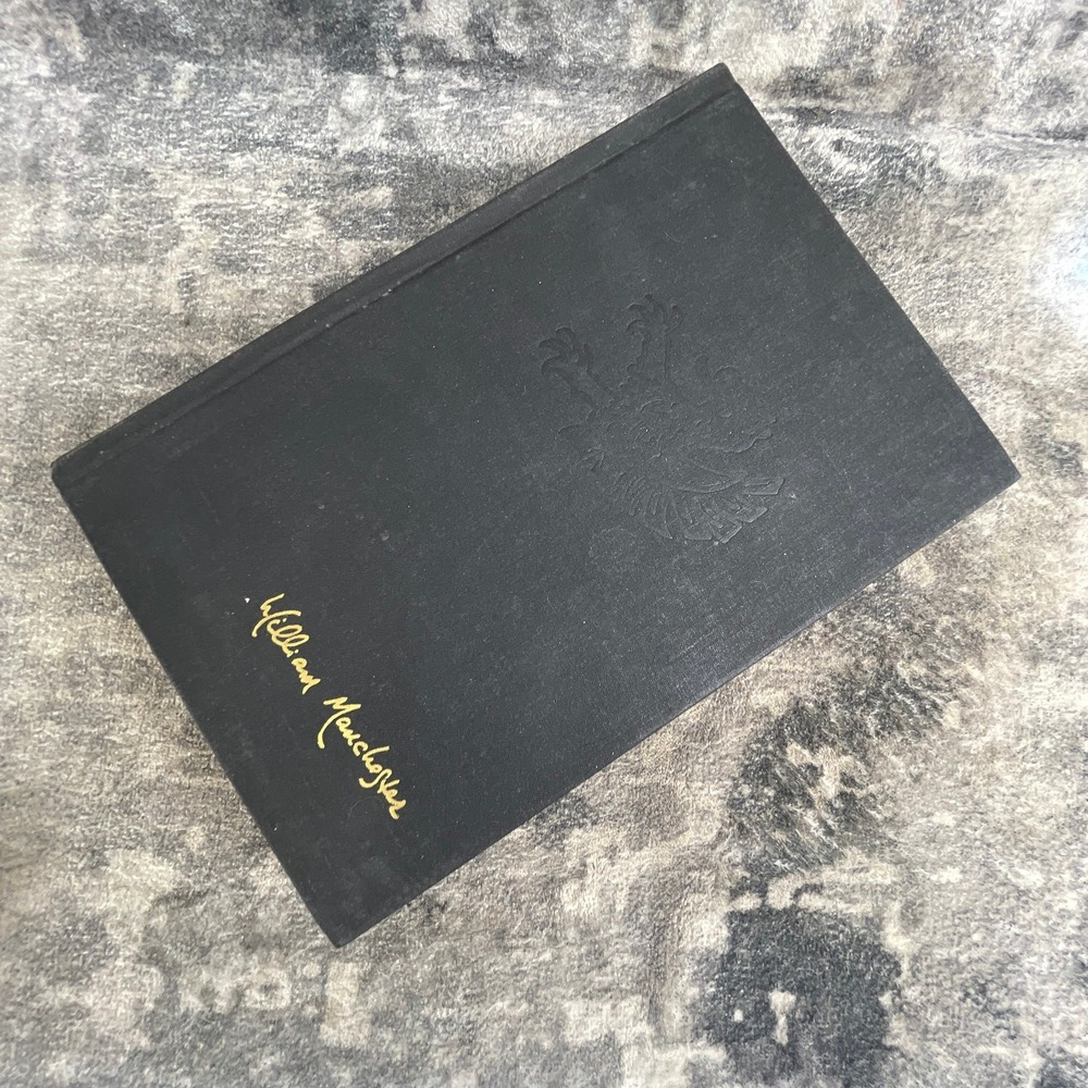 William Manchester Hardcover Book Vintage History Biography Black Cloth Binding